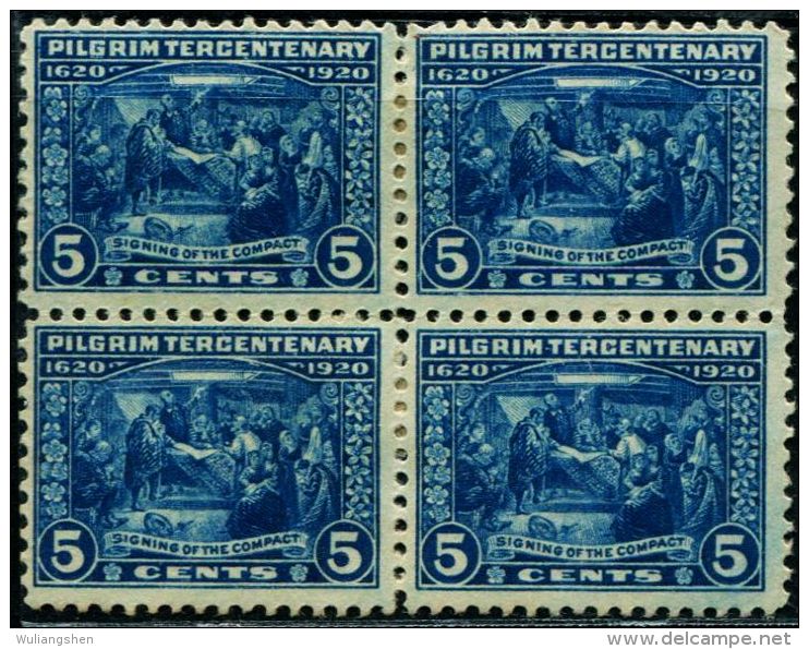 DK0330 United States 1920 Puritan 1v MLH - Unused Stamps