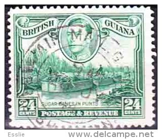 British Guiana - 1938 - 1952 - King George VI - Sugar Cane In Punts - British Guiana (...-1966)