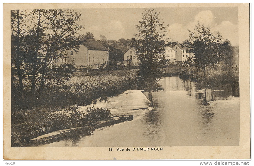 Vue De Diemeringen 12 Photo Greiner Ecrite 1936 - Diemeringen