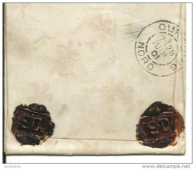 CARTA 1904 BETHUNE  ESCANER - Lettres & Documents