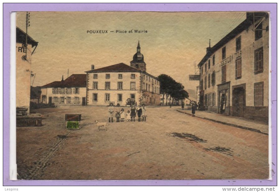 88 - POUXEUX -- Place Et Mairie - Pouxeux Eloyes