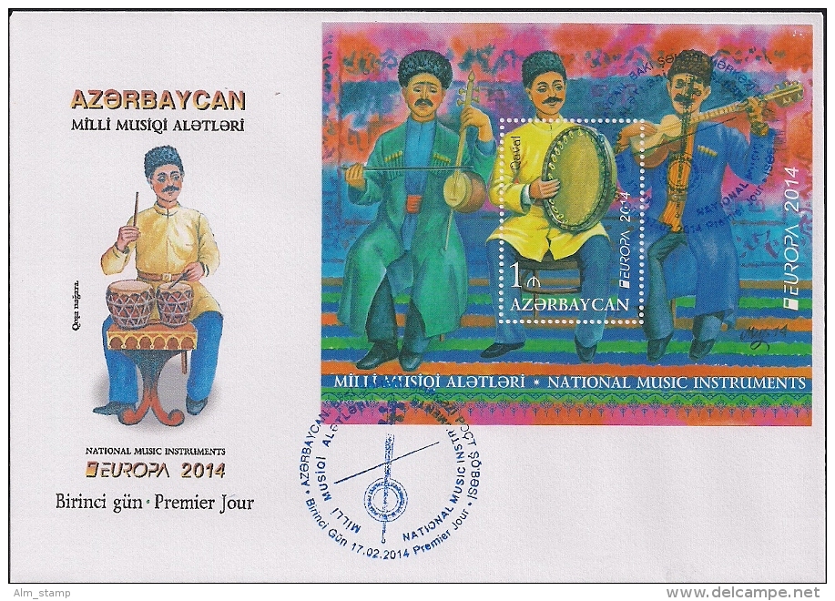2014 Aserbaidschan / Azerbaijan / Azerbaidjan  Mi. Bl. 139 A  FDC Europa - 2014