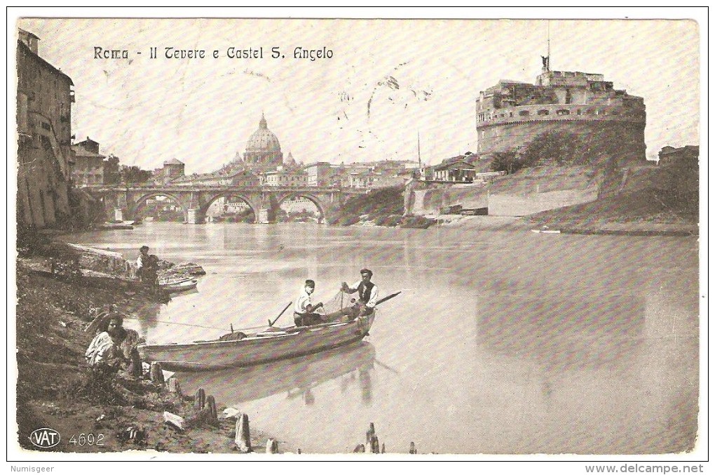 ROMA   --   Il  Tevere E  Castel  S.  Angelo - Fiume Tevere