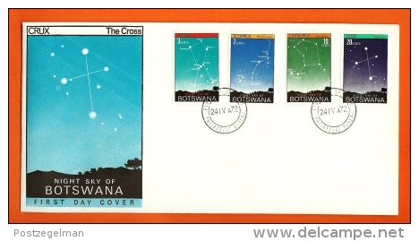 BOTSWANA, 1972, MNH F.D.C., Star Constellations, Nr(s) 84-87, F3147 - Botswana (1966-...)