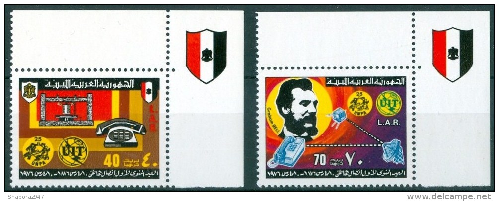 1976 Libia 100° Del Telefono Graham Bell Set MNH** R - Libye