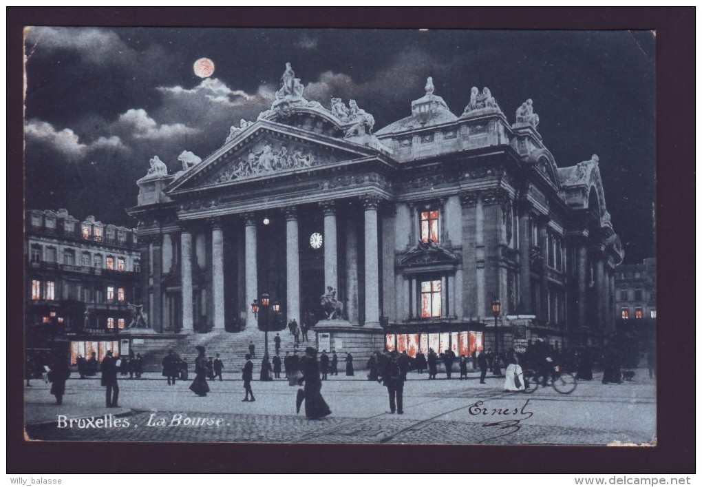 BRUXELLES La Nuit - La Bourse - BRUSSEL  // - Bruxelles La Nuit