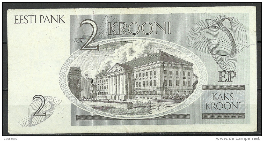 Estland Estonia Estonie 2 Krooni 1992 Banknote Karl Ernst Von Baer Universität Dorpat Tartu - Estland