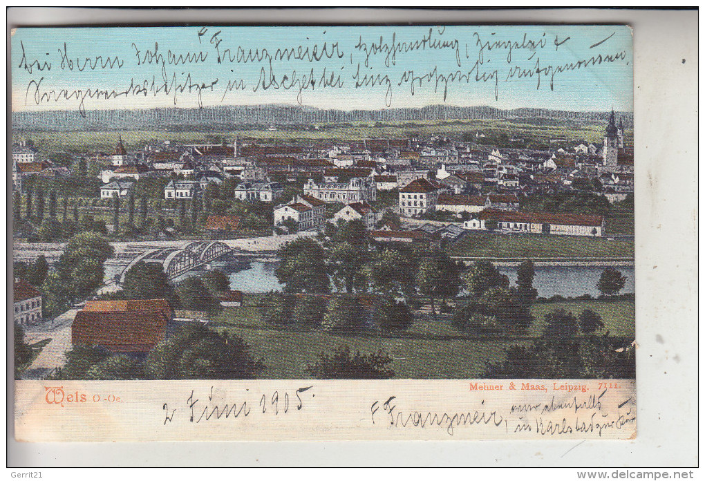 A 4600 WELS, Panorama, 1905 - Wels