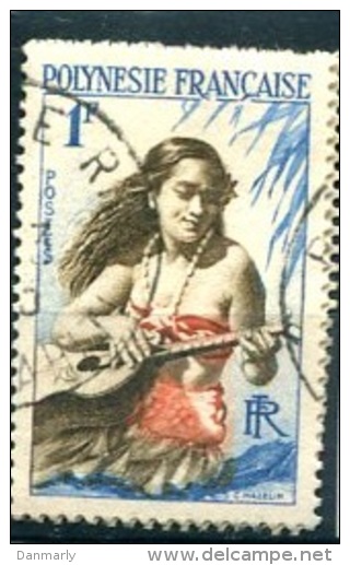 POLYNESIE : Y&T(o) N° 3 : Joueuse De Guitare - Used Stamps