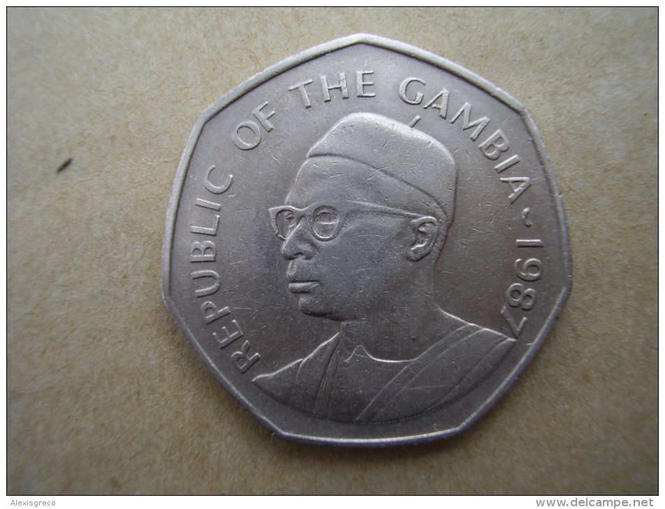 GAMBIA  1987  ONE DALASI  Copper-nickel Used Very Good Condition. - Gambia