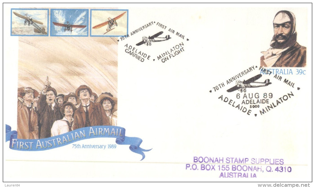 (346) Australia - First Australian Airmail 75th - First Flight Covers