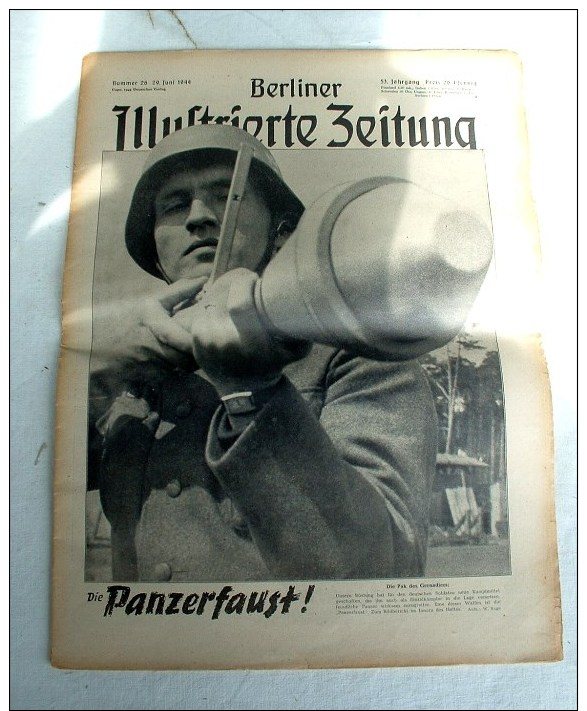 Berliner Illustriete Zeitung, Nr. 26, 29.6.1944, Die Panzerfaust, Die Pak Des Grenadiers - 1939-45