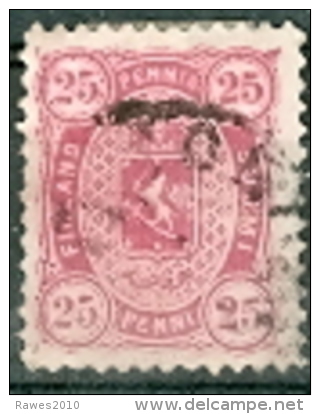 Finnland Mi. 17 (Z: 12,5) Gest. Wappen Löwe - Storia Postale