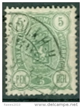 Finnland Mi. 28 (Z: 14 : 13) Gest. Wappen Löwe - Lettres & Documents