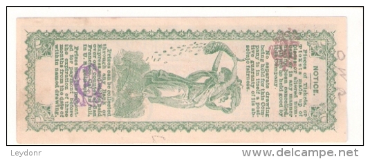 Original Little Louisiana Co. Of San Francisco - Louisiana State Lottery Co., 1893 - Lottery Tickets