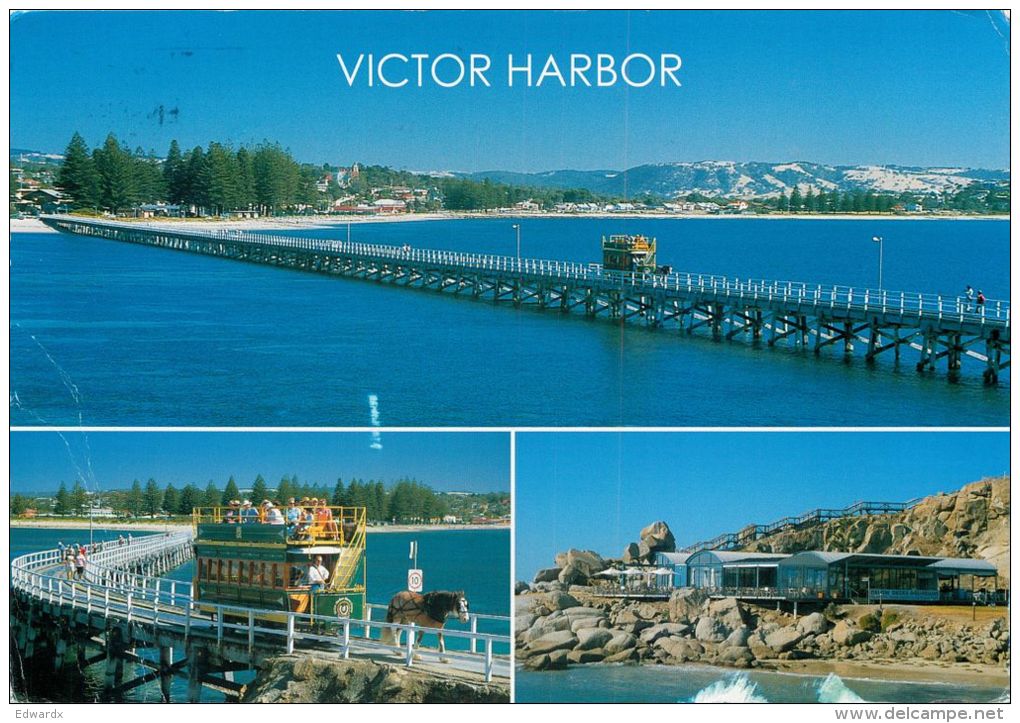 Victor Harbour, South Australia Postcard Used Posted To UK 2010 Stamp - Victor Harbor