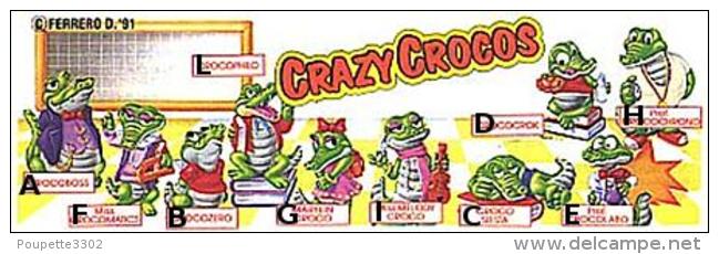 Kinder - Série Complète Crazy Crocos 2 Avec Bpz - Families