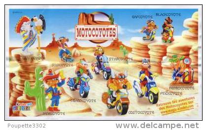 Kinder - Série Complète Motocoyotes Avec Bpz - Familles