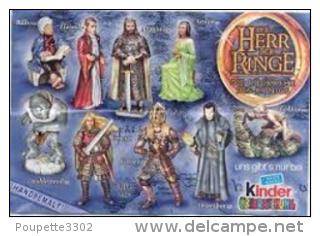 Kinder - Série Complète Herr Der Ringe 3 Avec Bpz Et Variantes - Familles