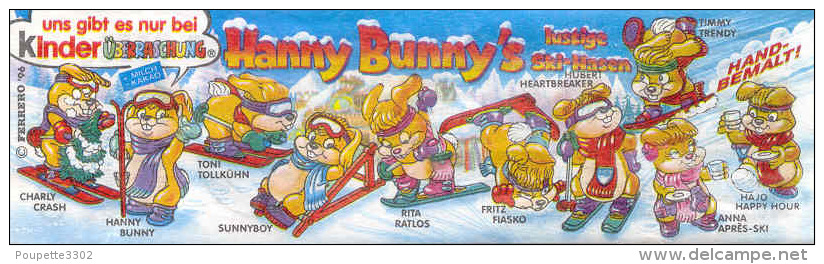 Kinder Série Complète Hanny Bunny's Allemagne Avec Bpz - Families