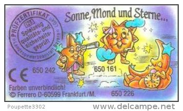 Kinder Série Complète Sonne Mond Und Sterne  Allemagne Avec Bpz Et Variantes - Famiglie