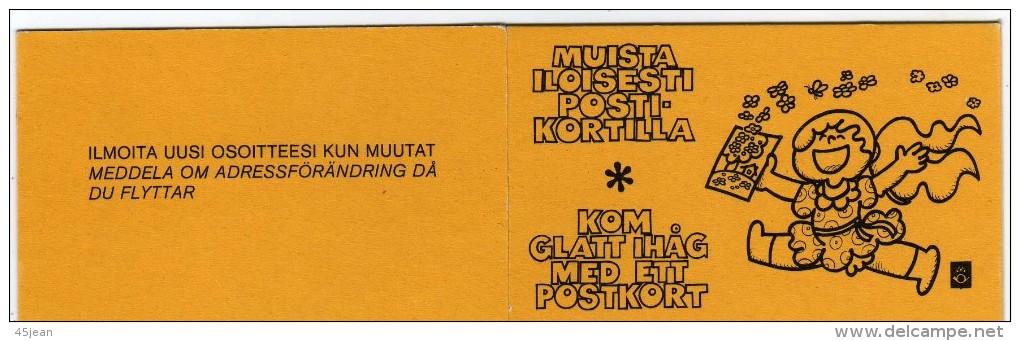 Finlande: 1980 Carnet Neuf  4 Timbres Tarifs Différents - Carnets