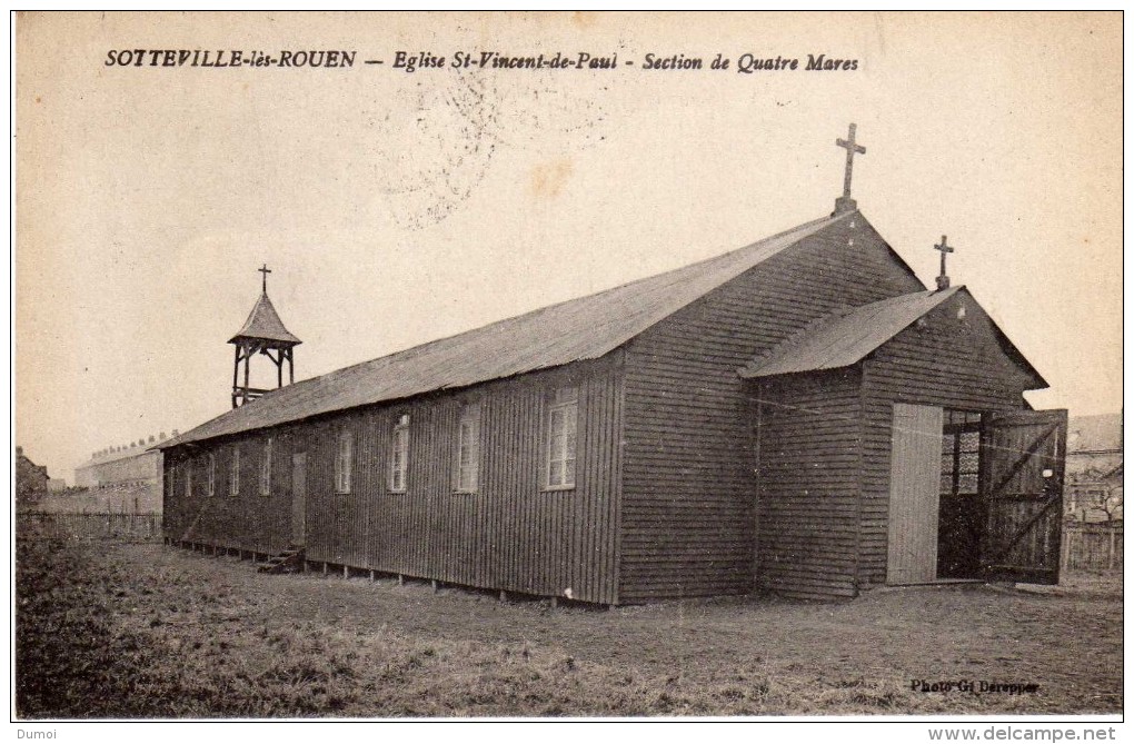 SOTTEVILLE LES ROUEN  -  Eglise St Vincent De Paul  -  Section De Quatre Mares - Sotteville Les Rouen