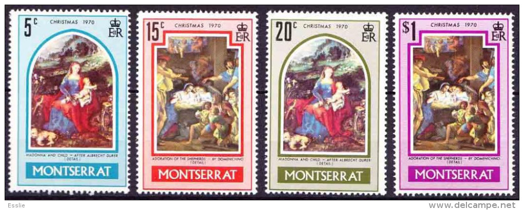 Montserrat - 1970 - Christmas - Paintings - Montserrat