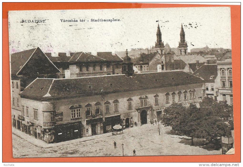 N14/ 127, Budapest, Stadthausplatz, Circulée 1922 - Hungría