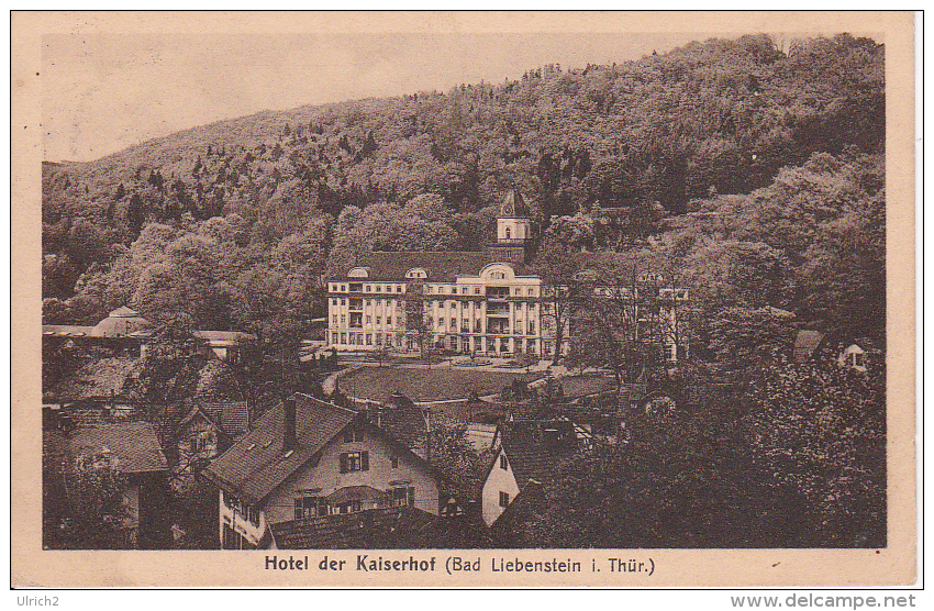 AK Bad Liebenstein (Thüringen) - Hotel Der Kaiserhof - Bahnpost Immelborn-Liebenstein - 1925 (4050) - Bad Liebenstein