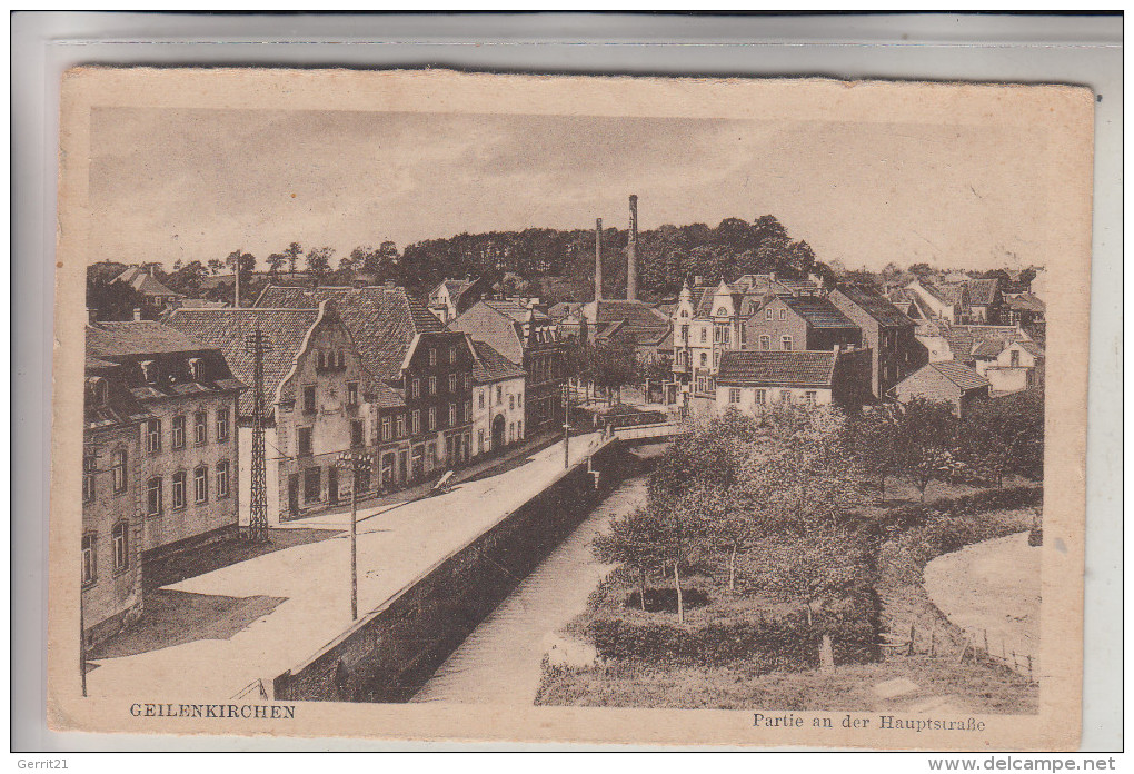 5130 GEILENKIRCHEN, Partie An Der Hauptstrasse, 1921 - Geilenkirchen