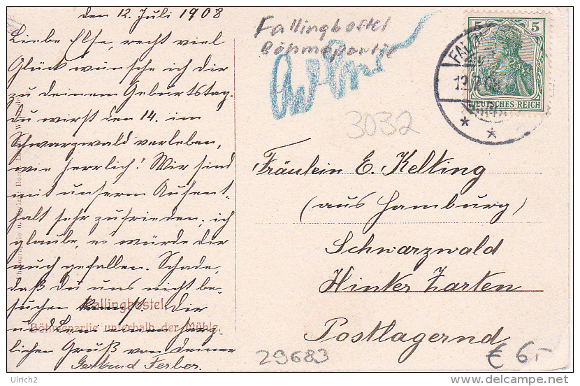 AK Fallingbostel - Böhnepartie Unterhalb Der Mühle - 1908 (4054) - Fallingbostel