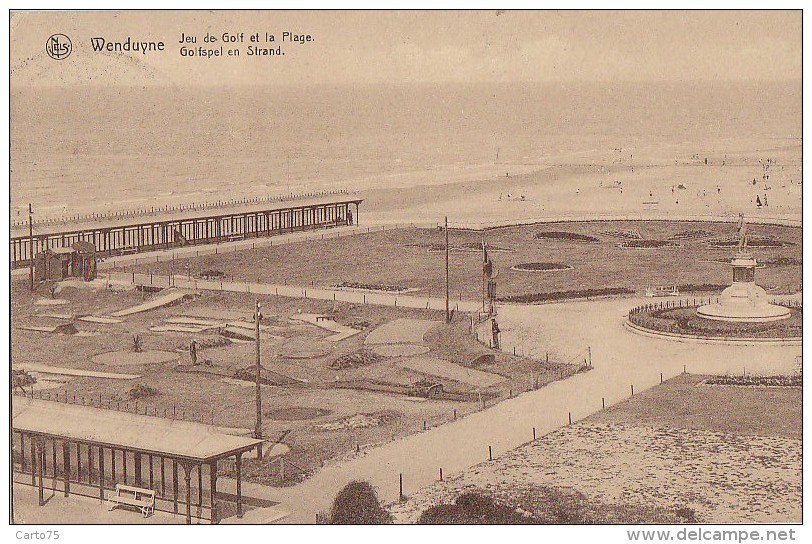 Belgique - Wenduyne - Panorama Jeu De Golf / Cachet 1934 - Wenduine