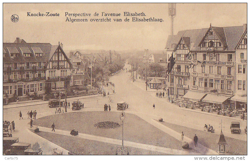 Belgique - Knocke-Zoute  - Place Avenue Elizabeth - Knokke