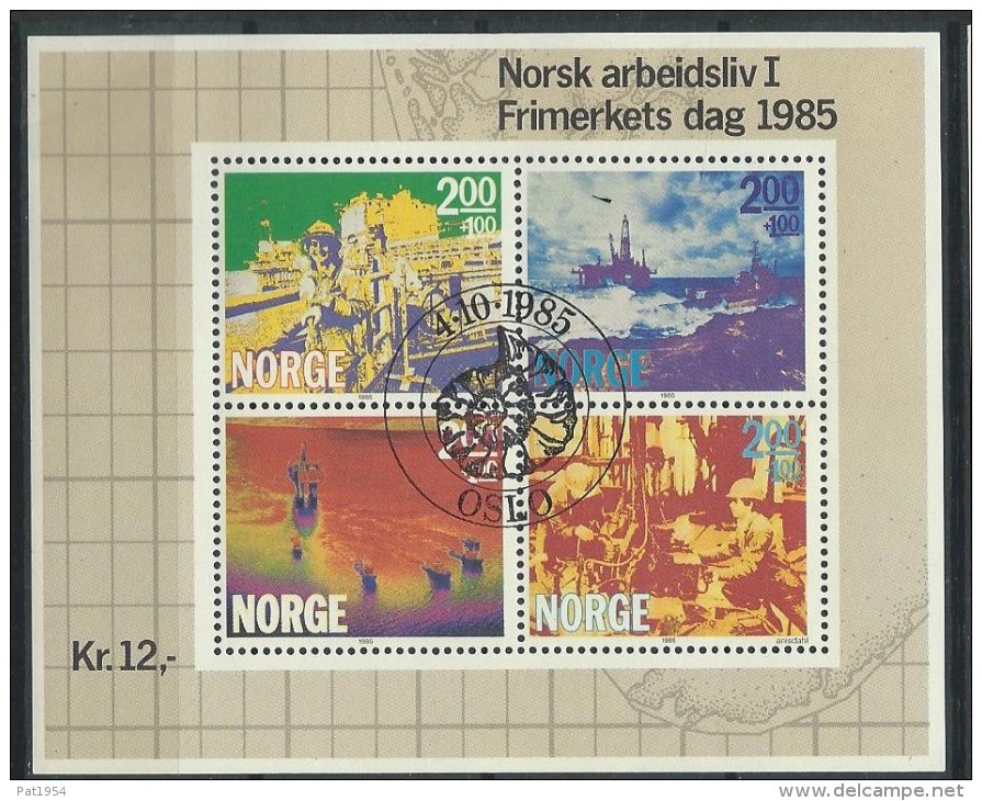 Norvège,  1985 Bloc N°5 Oblitéré, Journée Du Timbre - Blocs-feuillets