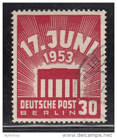 Berlin Used Scott #9N100 30pf Brandenburg Gate 17 JUNI 1953 - Workers´ Strike - Used Stamps