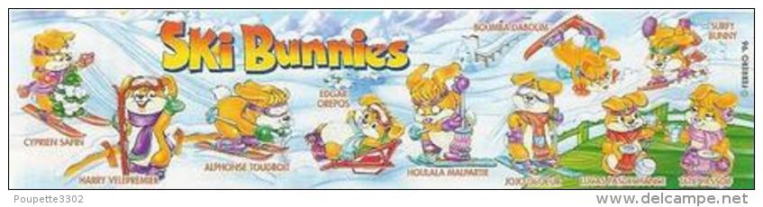 Kinder - Série Complète Ski Bunnies (sans Bpz) - Familles