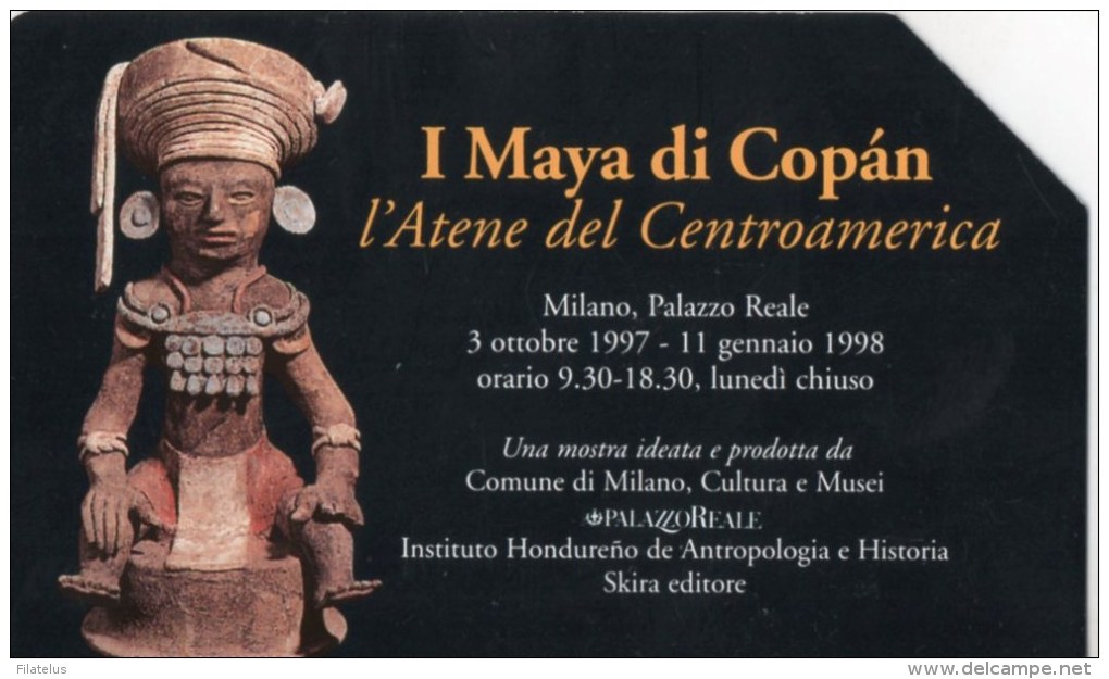 I MAYA DI COPAN-SCHEDA TELEFONICA LIRE 10000-TIRATURA -31-12-1999 - Pubbliche Figurate Ordinarie