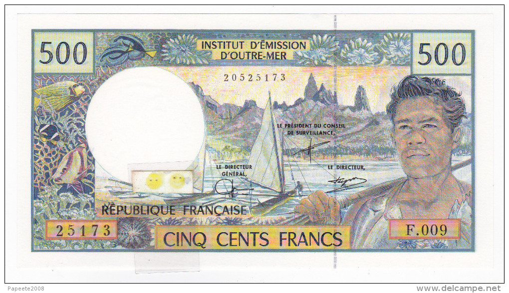 Polynésie Française / Tahiti - 500 FCFP - F.009 / 2000 / Signatures Severino/Redouin/Teyssere - Neuf / UNC - Französisch-Pazifik Gebiete (1992-...)