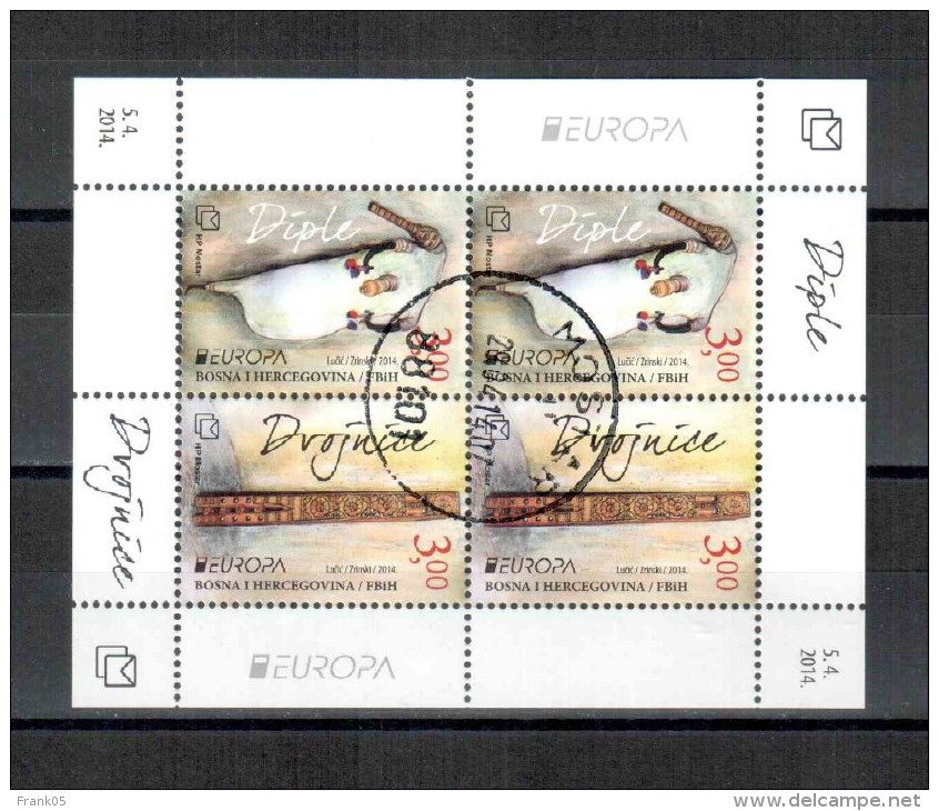 Bosnien-Herzegowina (kroatische Republik) / Bosnia-Herzegowina (croatian Post) Mostar Block 2014 EUROPA Gestempelt/used - 2014