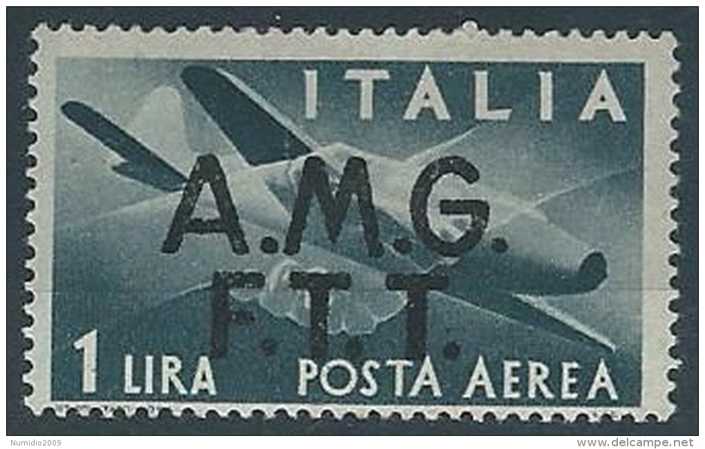 1947 TRIESTE A POSTA AEREA DEMOCRATICA 1 LIRA MH * - ED241-4 - Airmail