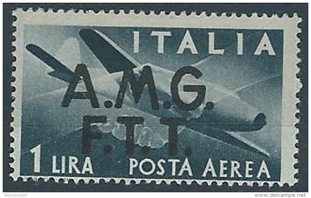 1947 TRIESTE A POSTA AEREA DEMOCRATICA 1 LIRA MH * - ED241-7 - Airmail