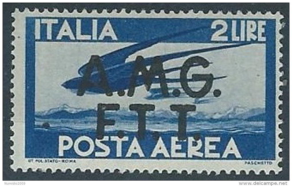 1947 TRIESTE A POSTA AEREA DEMOCRATICA 2 LIRE MH * - ED240-4 - Luftpost