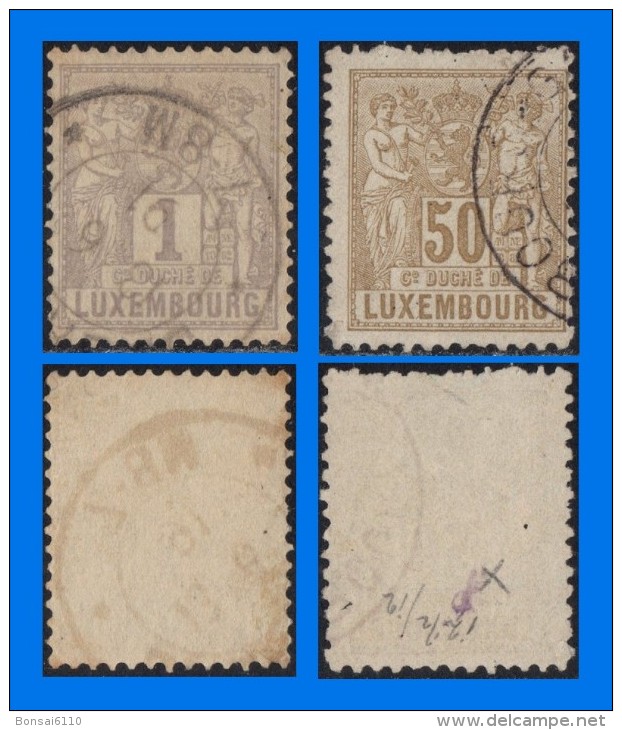 LU 1882-0001, Agriculture & Trade Definitives, Good Used/ FU - 1882 Allegorie