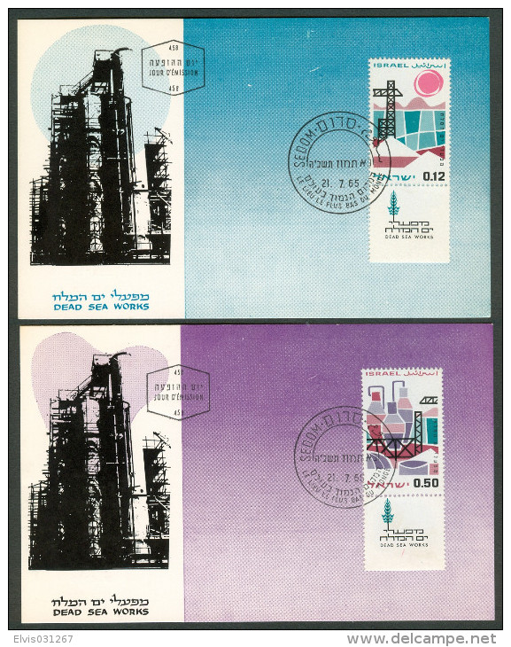 Israel MC - 1965, Michel/Philex No. : 344-345, - MNH - *** - Maximum Card - Maximumkarten