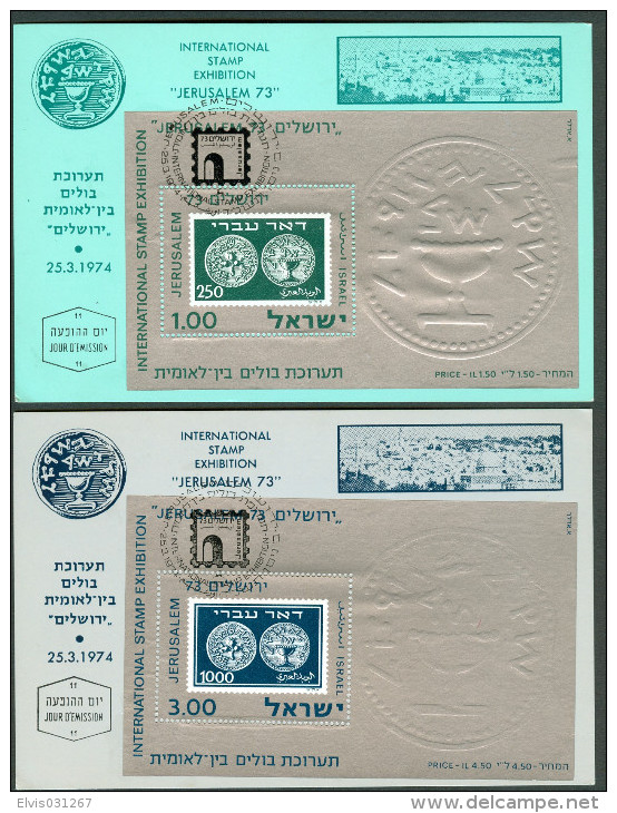 Israel MC - 1974, Michel/Philex No. : 604/606, - MNH - *** - Maximum Card - Tarjetas – Máxima