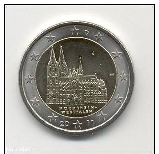 2 Euro 2011 ALLEMAGNE  "Cathédrale De Cologne" UNC - Allemagne