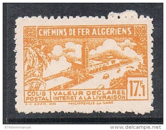 ALGERIE COLIS POSTAL N°117 N**  Variété Sans Surcharge - Colis Postaux