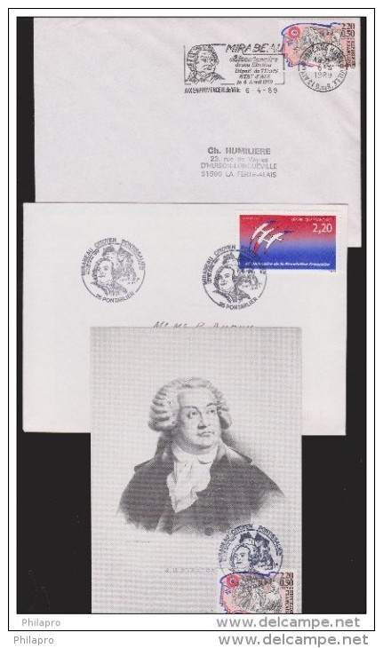 FRANCE   BICENTENAIRE REVOLUTION FRANCAISE  1989   MIRABEAU   Réf  6481 - French Revolution