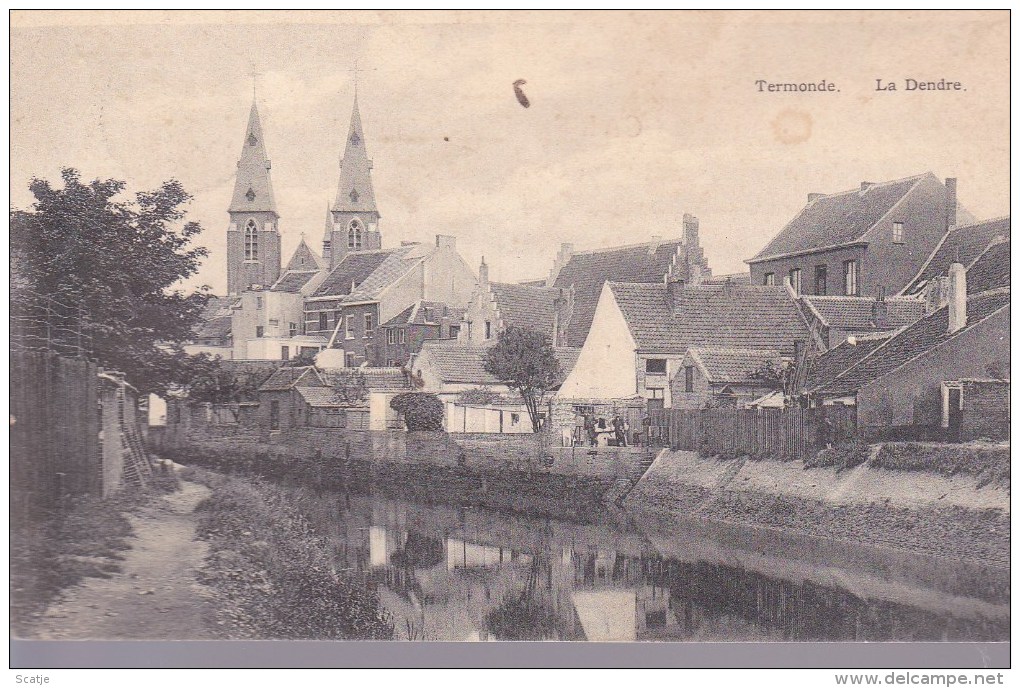Termonde.  -   La Dendre;  1908 Naar Gand - Dendermonde